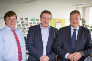 Die G-TEC Geschäftsführer Reinhard Halbe, Bernhard Bürger, Axel Schneider